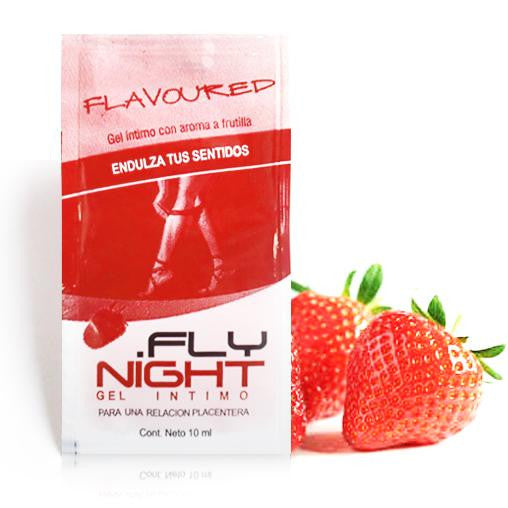 Lubricante aroma frutilla - Fly Night - 2 g