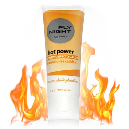Gel lubricante efecto calor/bioestimulante - Fly Night - 70 ml - Buttman Sexshop en Tucuman